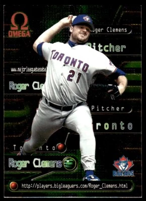 1998 Pacific Omega Online Inserts Roger Clemens Toronto Blue Jays #19 - Image 1 of 2