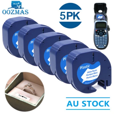 91331 Compatible Dymo LetraTag Refill Plastic 91201 White Label Tape 12mm 1/2" - image 1 of 4