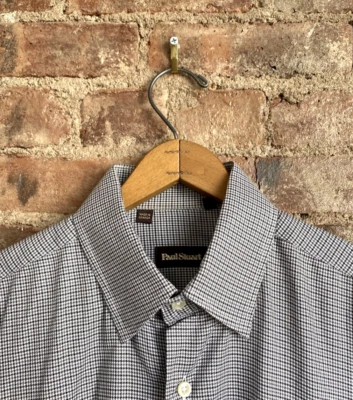 Paul Stuart Mens Shirt,Size Large, Houndstooth 100% Cotton Soft - Image 1 of 4