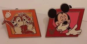 WDW~Mint 2013 PWP Starter Set - Mickey Pin # 95551 + Chip & Dale Pin # 95557 - Picture 1 of 4
