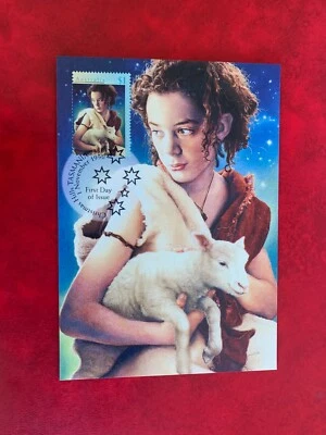 AUSTRÁLIA 1996 MAXI CARTÃO FDI NATAL PASTOR MENINO E CORDEIRO OVELHA - Imagem 1 de 2