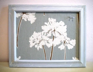 New Handmade Bulletin Message Board w Designer Floral Fabric on Cork, 15" x 12" - Picture 1 of 3