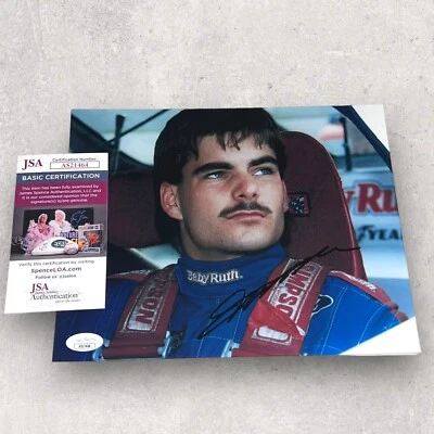 Jeff Gordon signed BABY RUTH #1 FORD VINTAGE SHOT photo JSA SPENCE AUTHENTIC COA - Image 1 of 3