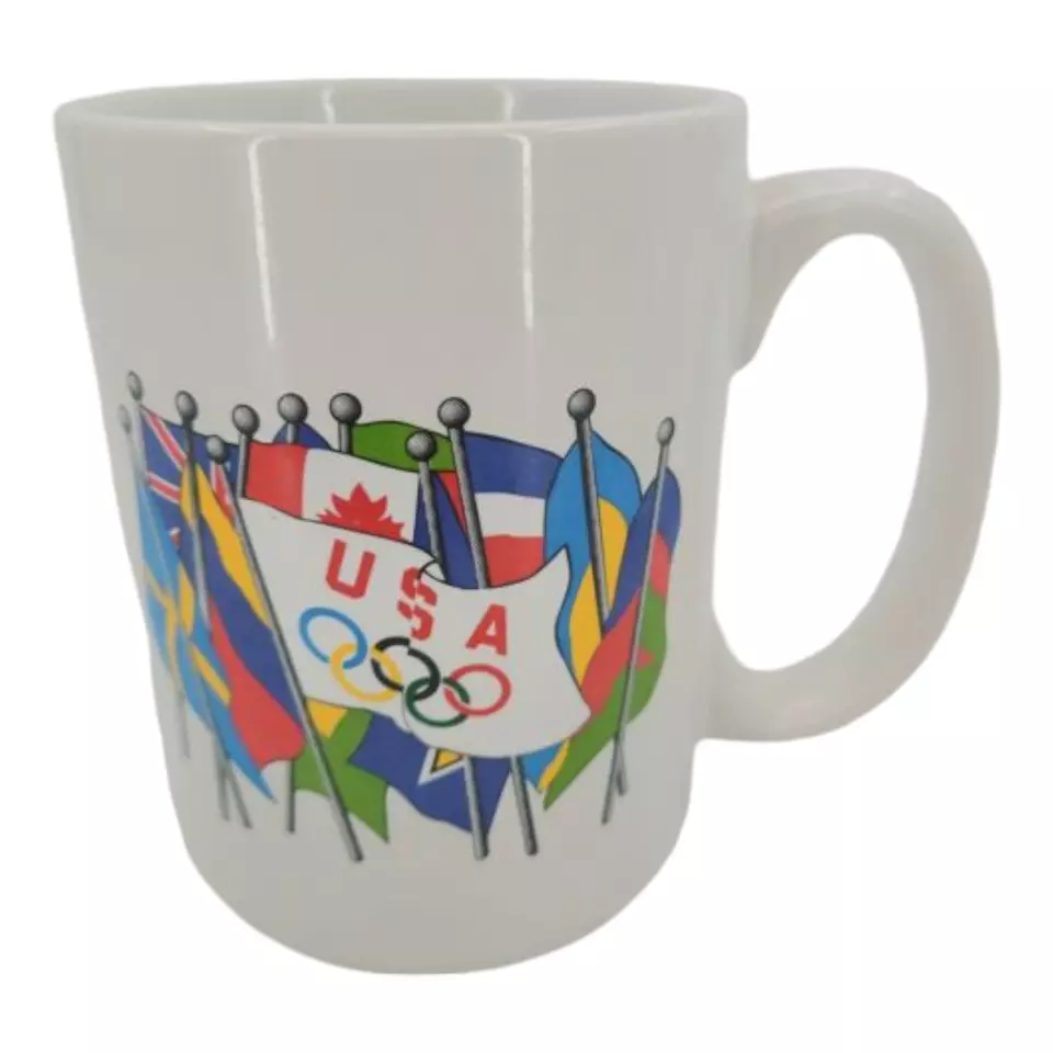 Taza de café Atlanta de los Juegos Olímpicos 1996 100 aniversario vintage 14 oz rara Foto 1 de 4