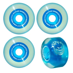 Spitfire Skateboard Wheels 56mm Sapphire 90A Blue Soft and Fast with F4 Core - Picture 1 of 3