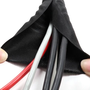 Braided Wire Loom Auto Harness Wrap Cable Sleeve Manage High-Temperature - Picture 1 of 12