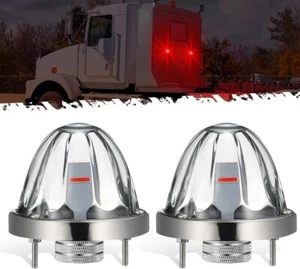 2 Stück Glas Wassermelonen Lichter [zum Patent angemeldet] klare Linse rote LED Seitenmarkierung Tur - Bild 1 von 7