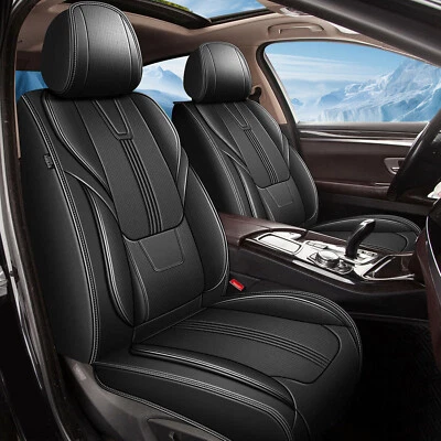 Car Front Row 2-Seat Covers Leather Cushion Pad For CHEVROLET Traverse 2018-2024 - Image 1 of 4