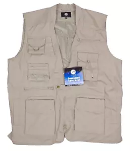 ROTHCO Concealed Carry Vest Tactical Khaki Multi-Pocket Cargo Vest NEW w TAG - Picture 1 of 6