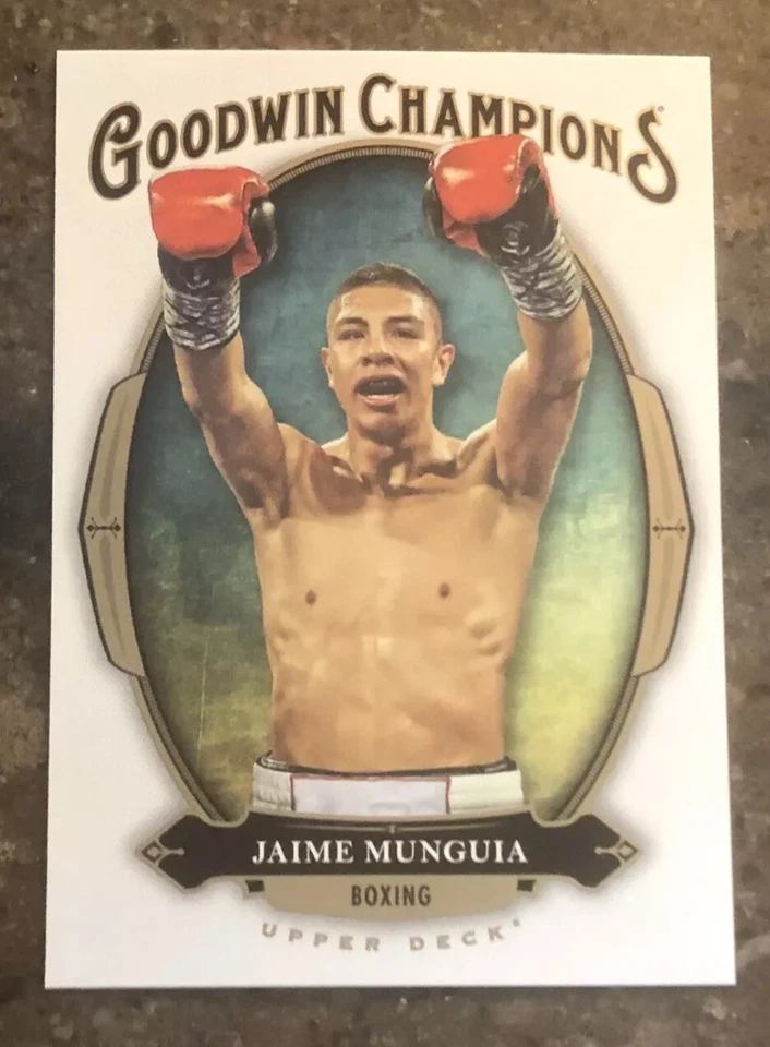 JAIME MUNGUIA 2020 UD Goodwin Champions Boxing Rookie RC Only L Canelo Alvarez - Image 1 of 1