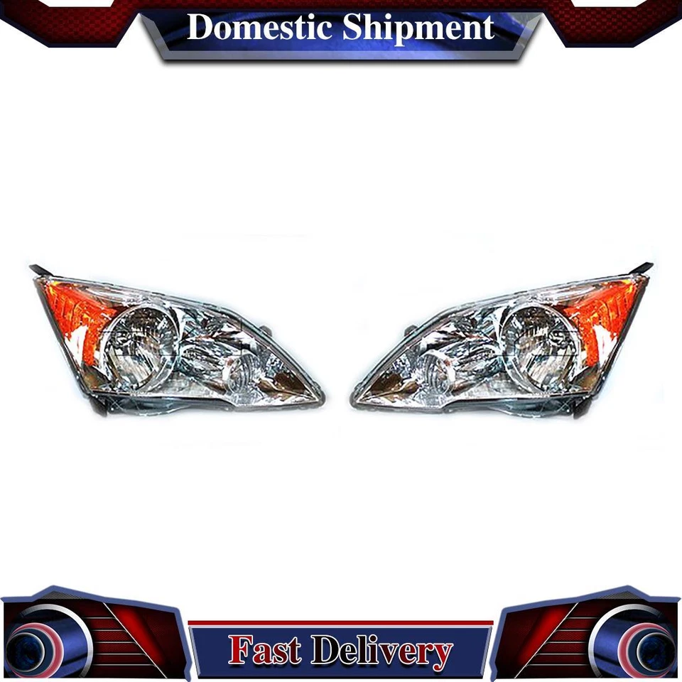 2X Conjunto de faros izquierdo derecho TYC para Honda CR-V 2007 2008 2009 2010 2011 Foto 1 de 4