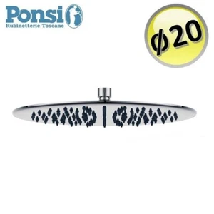 Soffione doccia tondo rotondo Ø 20 cm in acciaio inox ultraslim - Ponsi - Imagen 1 de 2