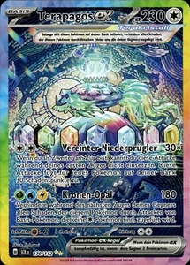 Pokemon Stellarkrone Terapagos ex arte antiguo 170/142 casi como nuevo alemán - Imagen 1 de 2