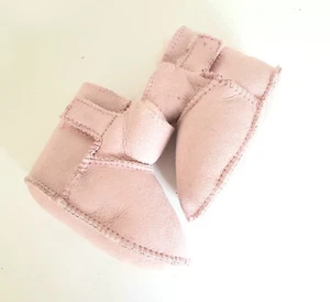 Lammfell Babyschuhe "Rosa" echtes Leder - NEU - - Bild 1 von 3