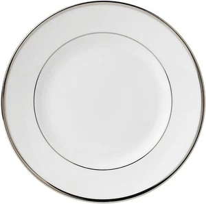 2 Wedgwood Sterling weißer Knochen China Salat/Dessertteller 8 Zoll - Bild 1 von 3