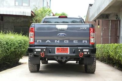 Hamer Rear Step Bar Bumper Steel with LED Fog Lamp For Ford Ranger T6 2012 2018 Foto 1 de 4