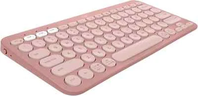 PEBBLE KEYS 2 K380S MULTI-DEVICE BLUETOOTH WIRELESS KEYBOARD ROSE *NEW* - Image 1 of 4