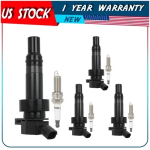 4 bobinas de encendido y bujía para 1,6 L 14-15 Kia Forte Koup Forte5 Veloster UF707 - Imagen 1 de 7