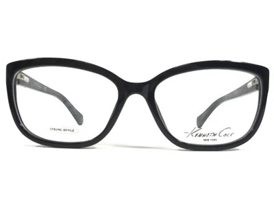 Monturas de gafas Kenneth Cole KC0235 001 negro dorado cuadrado borde completo 54-16-135 Foto 1 de 4