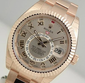 Rolex Sky Dweller 326935 Everose Gold Sundust Sunray Dial 42mm Automatic Watch - Picture 1 of 4