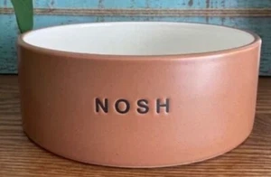 Dog Bowl Food or Water Brown Stoneware 4 Cup "NOSH" Sturdy Boots & Barkley - Picture 1 of 1