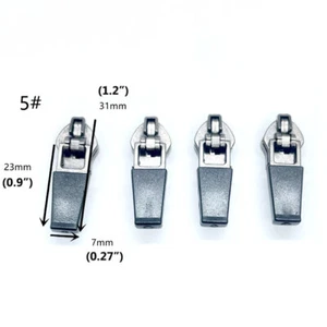 20pcs 3# 5# Nylon Zipper Slider Reverse Pull Head Installation Invisible for Bag - Picture 1 of 12