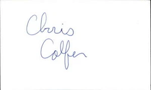 Chris Colfer Actor Glee Signed 3" x 5" Index Card - Picture 1 of 2