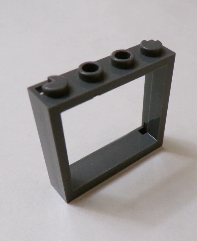 Lego x1 Dark Bluish Gray 1x4x3 Window Frame, 60594 (028-385) - Image 1 of 1