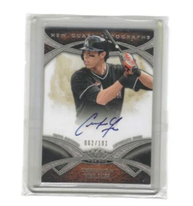 2014 Topps Tier One New Guard Auto 099/181 Christian Yelich - Picture 1 of 1