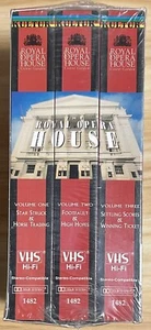 The Royal Opera House Covent Garden New 3 VHS Video Tape Set, Factory Sealed - Picture 1 of 6