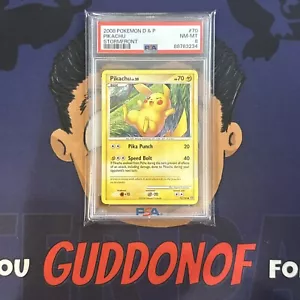 PSA 8 NEAR MINT 2008 Pokemon Diamond & Pearl Stormfront PIKACHU #70 - Picture 1 of 3