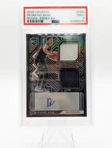 Desmond Bane 2020-21 Panini Obsidian Rookie Jersey Ink RC Auto SP /99 PSA 9 #DBN - Picture 1 of 2