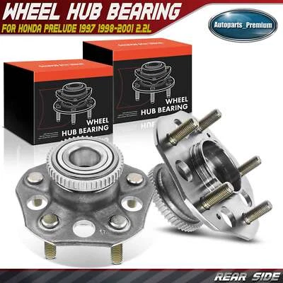 2x Conjunto de cojinete de cubo de rueda lateral trasera para Honda Prelude 1997 1998-2001 L4 2,2 L Foto 1 de 4
