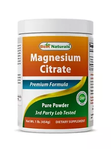Citrato de magnesio Best Naturals 1 lb - Imagen 1 de 7