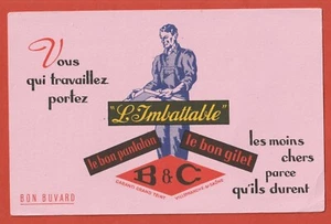BUVARD - L'IMBATTABLE - VETEMENTS DE TRAVAIL - B ET C - VILLEFRANCHE S/SAONE - Photo 1/1