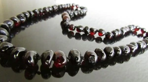 33, 45, 50 cm Genuine Baltic Amber Necklace Knotted Beads Cherry Colour - Picture 1 of 7