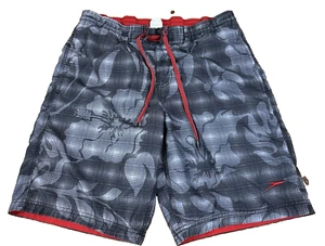 Speedo pantaloncino grigio floreale tavola uomo taglia S - Foto 1 di 10