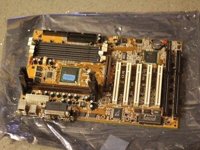 ABIT AB-LM6 motherboard Slot 1 ATX AGP PCI ISA SDRAM industrial USB RS232 - Image 1 of 4
