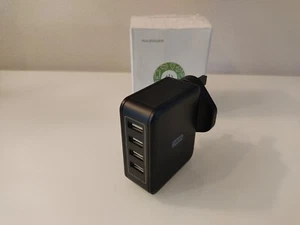 Ravpower RP-PC026 , 40W, 4-Port iSmart USB Reise Ladegerät Schnellladegerät UK - Bild 1 von 7