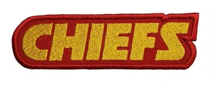 Kansas City Chiefs Super Bowl NFL Football Embroidered Iron on Patch 4" x 1.2" - Picture 1 of 2