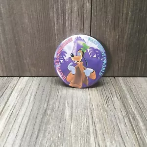VTG Walt Disney World Goofy Happy 23rd Birthday Button Pin Pre-loved 3” - Picture 1 of 12