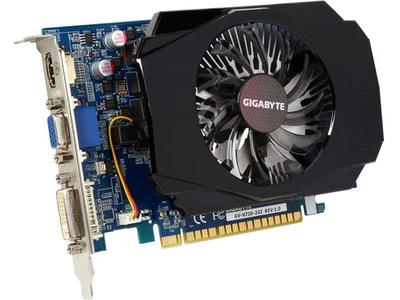 Gigabyte GeForce GT 730 2GB Single Fan GDDR3 GV-N730-2GI Video Graphics Card GPU - Image 1 of 4