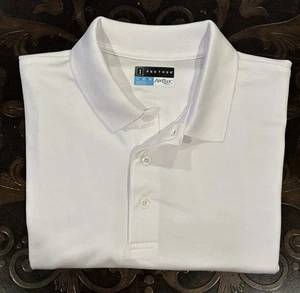 PGA TOUR Tournament BRIGHT WHITE Herren Airflux Solid Golf Polo Shirt L: UVP $ 52 - Bild 1 von 10
