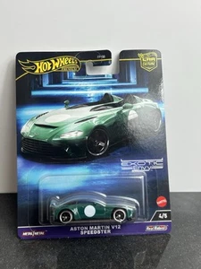 Hot Wheels Premium Car Culture Exotic Envy Aston Martin V12 w/ Real Riders MONMC - Picture 1 of 5