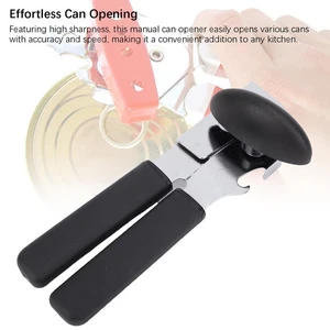 Manual Can Opener TPR Stainless Steel Multifunctional Handled Can Opener Kitc TU - Picture 1 of 24