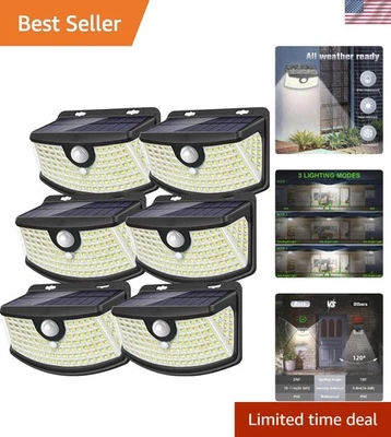 High-Efficiency Solar Lights - 120 LEDs, Waterproof, Motion Sensor Security Set - Image 1 of 4