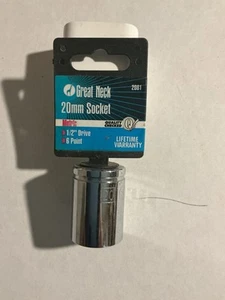 6 Point Great Neck 20 mm Shallow 1/2 Inch Drive - Picture 1 of 1
