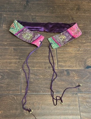 Rue 21 Womens Embroidered Belt Sz M New  Patchwork Sequin CLA - Image 1 of 3