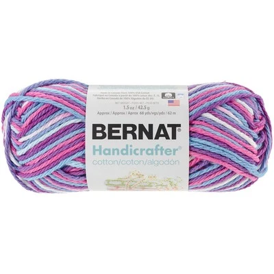 SPINRITE 6 Pack - Bernat Handicrafter Cotton Yarn - Ombres-Purple Perk - 162102-2748