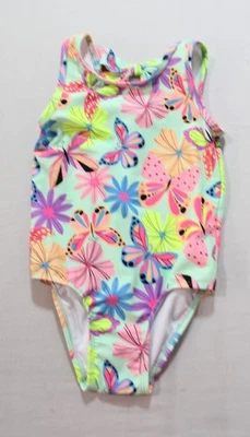 Traje de baño de una pieza con espalda cruzada para niña The Children's Place EH6 neón talla 4T nuevo con etiquetas Foto 1 de 3